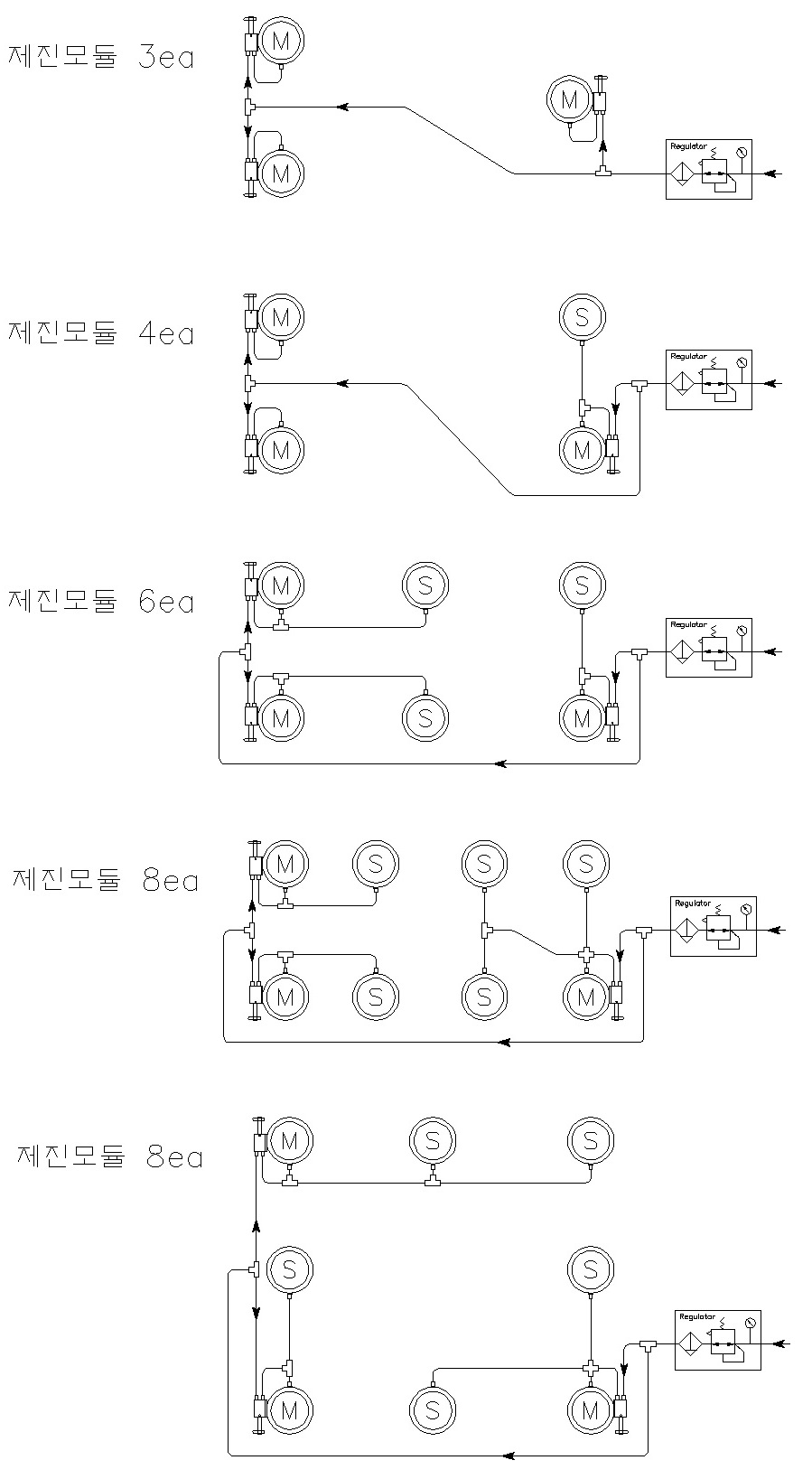 공압 배관도- 공압식제진대-iVIC, 아이빅